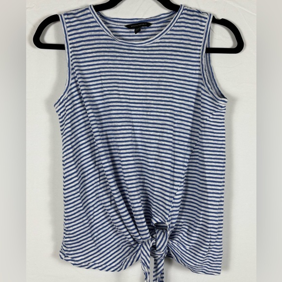 Banana Republic Blue White Striped Tank- XS - Picture 2 of 8